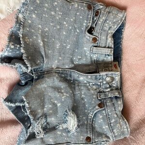 Levi's Kids Distressed Denim Shorts - Light Blue